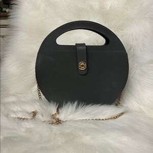 Sophisticated Black Circle Crossbody Bag